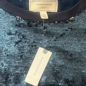 Sequined Navy Midi Dress by Anthropologie!